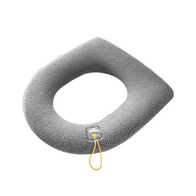 Mīksts ziemas silts tualetes sēdekļa pārvalks, biezs Closestool, adīšanas paklājiņš tualetes paliktnis, spilvens, mazgājams bidē pārklājs vannas istabas piederumi.