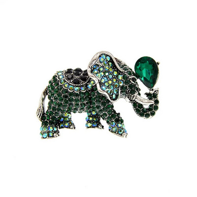 CINDY XIANG Rhinestonest elevandiprossid naistele Vintage Animal Pin 6 värvi Saadaval uus disain, kvaliteetne 2021
