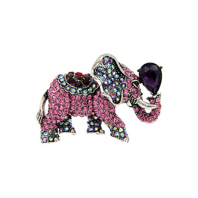 CINDY XIANG Rhinestonest elevandiprossid naistele Vintage Animal Pin 6 värvi Saadaval uus disain, kvaliteetne 2021