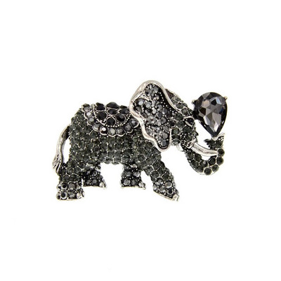 CINDY XIANG Rhinestonest elevandiprossid naistele Vintage Animal Pin 6 värvi Saadaval uus disain, kvaliteetne 2021