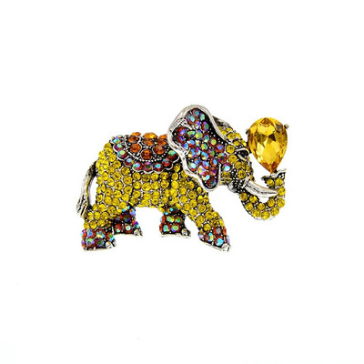 CINDY XIANG Rhinestonest elevandiprossid naistele Vintage Animal Pin 6 värvi Saadaval uus disain, kvaliteetne 2021