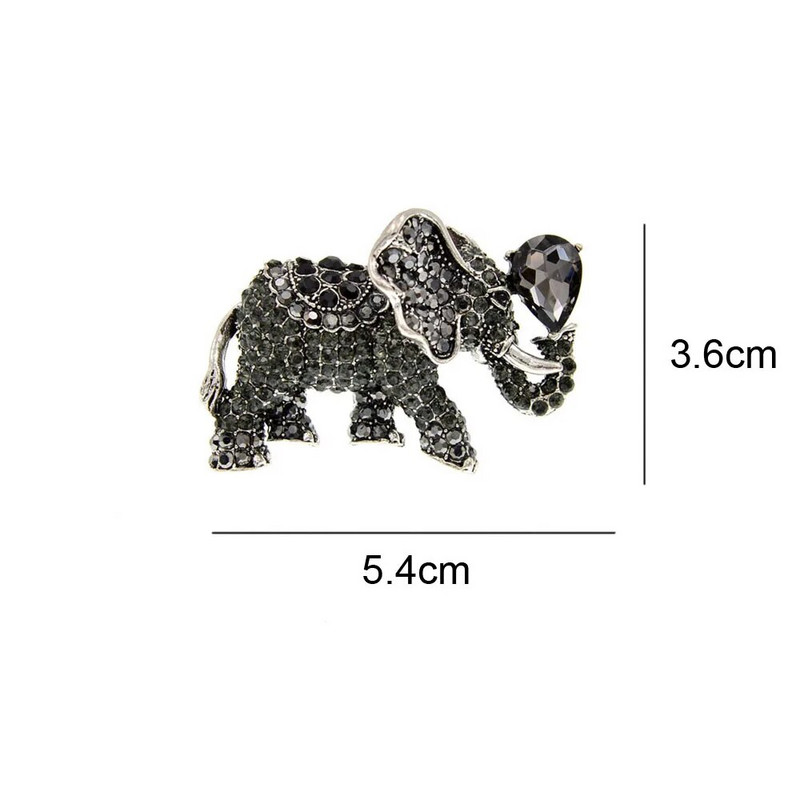 CINDY XIANG Rhinestonest elevandiprossid naistele Vintage Animal Pin 6 värvi Saadaval uus disain, kvaliteetne 2021