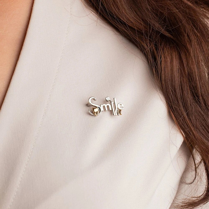 DCARZZ Smile unikaalne hambaravi hambahari peegelnõelaga pross Creative Stomatology Hambaarsti meditsiinilised ehted rinnamärgi kingitused