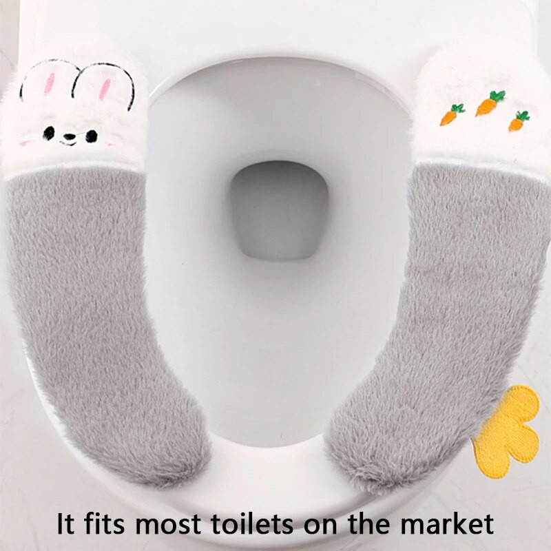 Thicken meka navlaka za WC dasku Topla periva Jastuk za stolić za višekratnu upotrebu Univerzalna WC daska Bide Kupaonski pribor