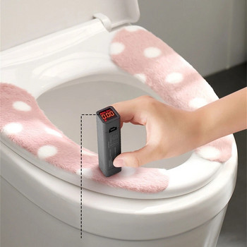 2023 Universal Κάλυμμα καθίσματος τουαλέτας Μαλακό WC Πάστα Τουαλέτας Κολλώδες μαξιλάρι καθίσματος που πλένεται Μπάνιο Θερμότερο μαξιλάρι κάλυμμα καπακιού καθίσματος