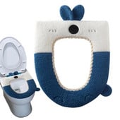 Pehme WC-istmekatte padi WC-istmepadja padi pestav paks kattepadi, soe tualettruumi istmepadja matt vannituppa