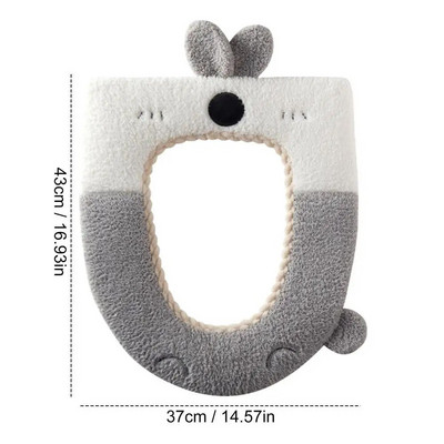 Pehme WC-istmekatte padi WC-istmepadja padi pestav paks kattepadi, soe tualettruumi istmepadja matt vannituppa