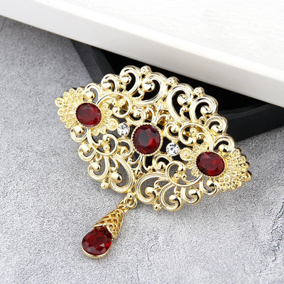Päikesespicems Mood Maroko Naised Pross Araabia Lill Abaya Caftan Pross Hijab Pins Kuldvärvi Alžeeria Pruudi Pulmaehted
