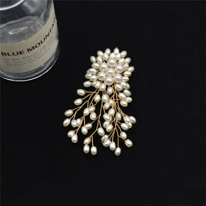 Perdėta elegantiška perlų gėlių sagė, ženklelis moterims, mergaitėms, madingi drabužiai, papuošalai, papuošalai, dovanos