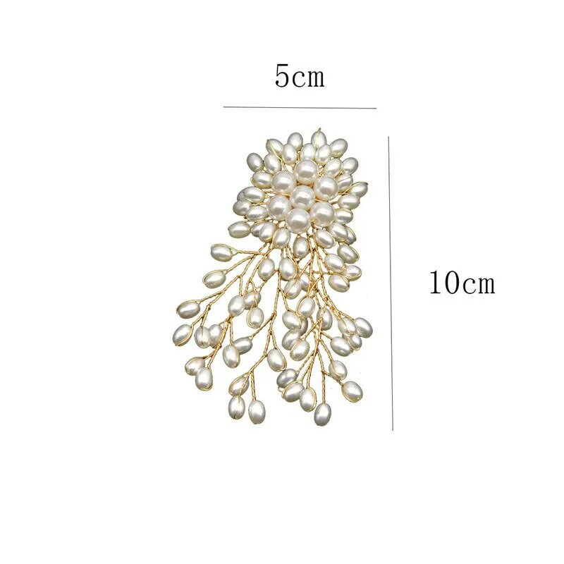 Perdėta elegantiška perlų gėlių sagė, ženklelis moterims, mergaitėms, madingi drabužiai, papuošalai, papuošalai, dovanos