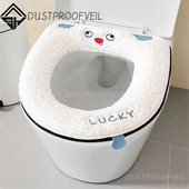 Isoleerige paksenenud tualettmatt, mida ei ole lihtne murda käepidemega WC-poti iste hingav pehme tõmblukuga WC-poti istme plüüskate