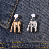 Suuhooldus emailiga nööpnõelad Kohandatud multifilm hambasulamist prossid Hambaarsti reväärimärgid Lõbusad hambaravi ehted kingitused lastele sõpradele