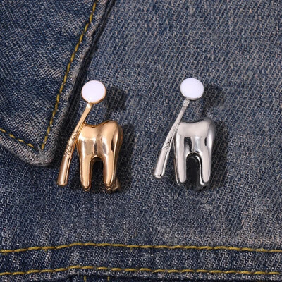 Suuhooldus emailiga nööpnõelad Kohandatud multifilm hambasulamist prossid Hambaarsti reväärimärgid Lõbusad hambaravi ehted kingitused lastele sõpradele