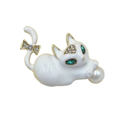 Hanreshe κινούμενα σχέδια κινέζικης αιολικής γάτας καρφίτσα καρφίτσα σμάλτο λουλούδια πολύχρωμη τέχνη αφηρημένη καρφίτσες ζώων Πέτο σακίδιο κοσμήματα