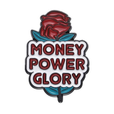 Emajlirana igla s natpisom Romantična traka Broš s ružom Prilagođena značka za rever Zabavni crtani nakit Poklon za prijatelje, djecu