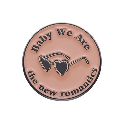 Emajlirana igla s natpisom Romantična traka Broš s ružom Prilagođena značka za rever Zabavni crtani nakit Poklon za prijatelje, djecu