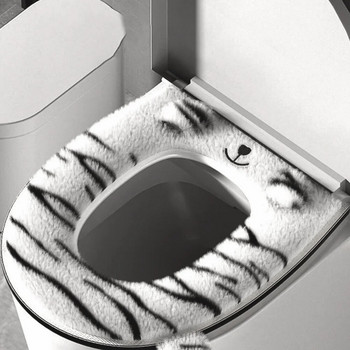 Мека възглавница за тоалетна седалка Миеща се удобна подложка за покриване на тоалетна седалка Подложка за тоалетна седалка за баня