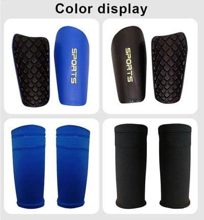 Ποδόσφαιρο Shin Guards Youth Adult, Συμπεριλαμβανομένης της Shin Pads και Shin Guard Sleeves, EVA Cushion Protection που μειώνει τους κραδασμούς και τους τραυματισμούς 1 ζευγάρι