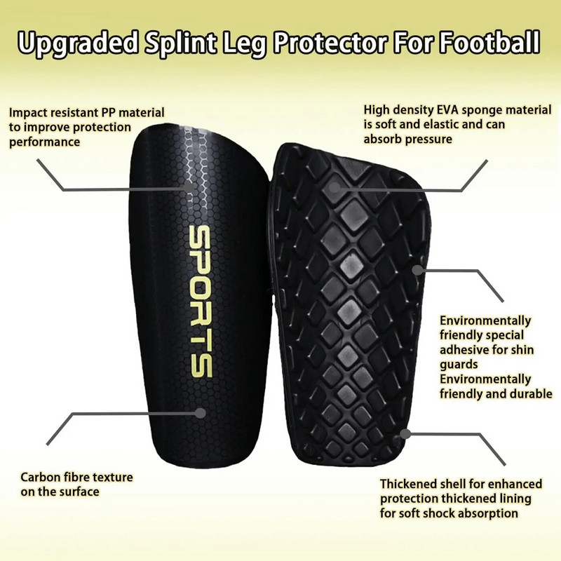 Futbola apakšstilbu aizsargi jauniešiem, pieaugušie, ieskaitot apakšstilbu spilventiņus un apakšstilbu aizsargu uzmavas, EVA spilvena aizsardzību, samazina triecienus un traumas, 1 pāris