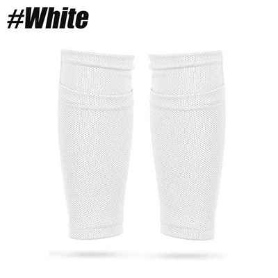 1 Paari laste jalgpalli säärekaitsme varrukad Paindlik jalgpalli säärekaitsme jalatugi polüestrist säärekaitsepatjade hoidik koos taskuga jõusaali jaoks