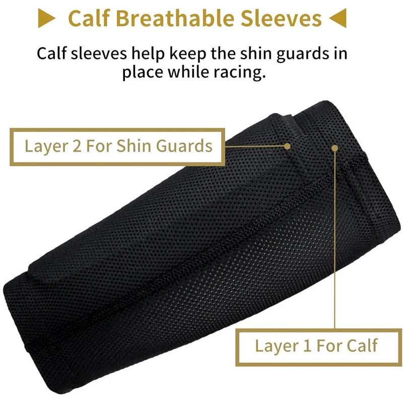 1 Paari laste jalgpalli säärekaitsme varrukad Paindlik jalgpalli säärekaitsme jalatugi polüestrist säärekaitsepatjade hoidik koos taskuga jõusaali jaoks