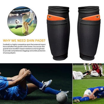 WorthWhile 1 ζευγάρι ποδόσφαιρο ποδοσφαίρου Shin Guard Teens Κάλτσες Επαγγελματικές ασπίδες Κολάν Shinguards Μανίκια Προστατευτικός εξοπλισμός