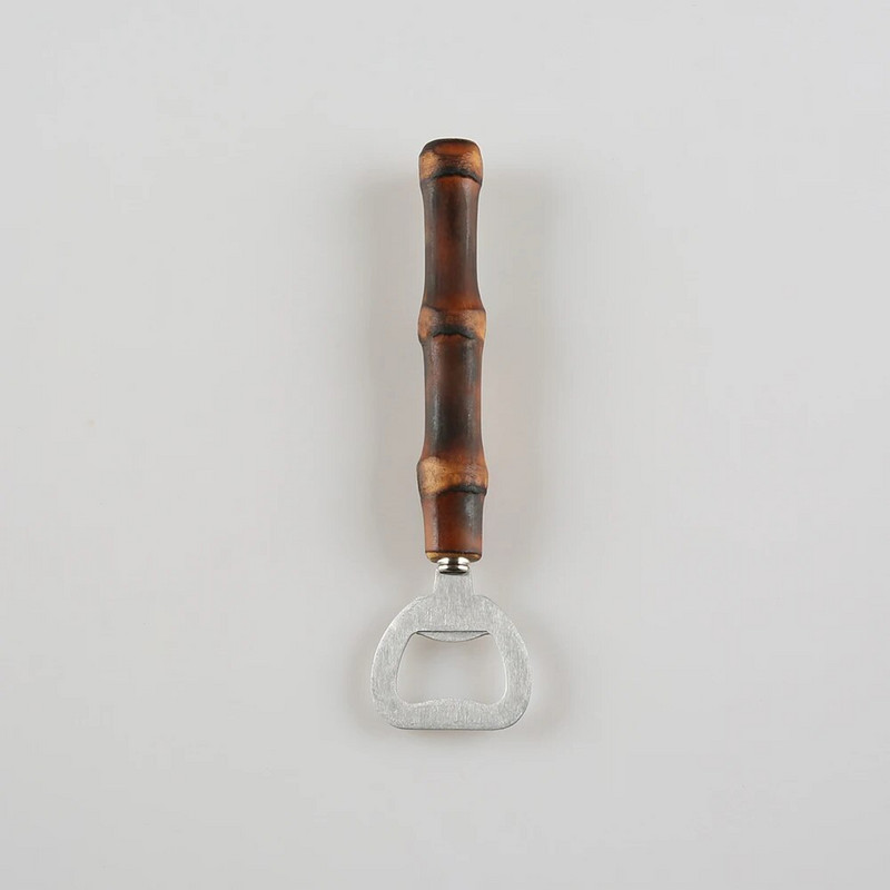 Νέο δημιουργικό Vintage ρετρό κουζινικά σκεύη κουζίνας Εργαλείο ανοίγματος κονσερβών Ξύλο μαύρο μπαμπού Root Bar Ανοιχτήρι μπουκαλιών μπύρας