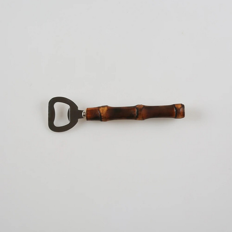 Νέο δημιουργικό Vintage ρετρό κουζινικά σκεύη κουζίνας Εργαλείο ανοίγματος κονσερβών Ξύλο μαύρο μπαμπού Root Bar Ανοιχτήρι μπουκαλιών μπύρας