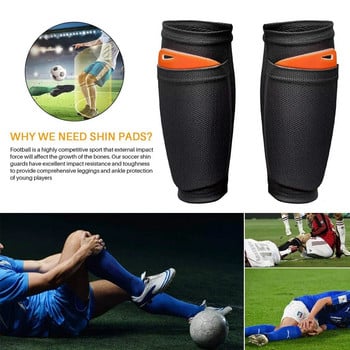 1 ζευγάρι ποδόσφαιρο ποδοσφαίρου Shin Guard Εφηβικές κάλτσες Μαξιλάρια Επαγγελματικές αθλητικές ασπίδες Κολάν Shinguards Μανίκια Προστατευτικός εξοπλισμός