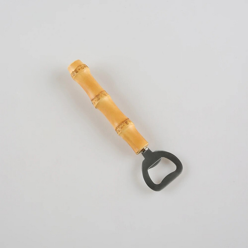 Kreativni vintage retro alat za otvaranje pića restoran kućanstvo bar kuhinja korijen bambusa drvena ručka otvarač za boce piva