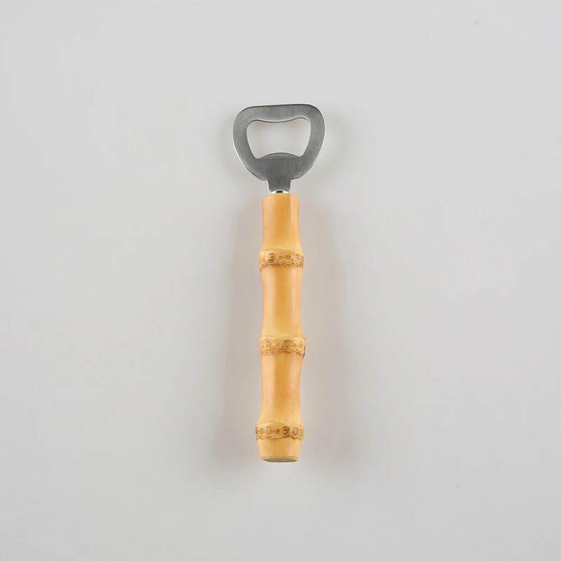 Kreativni vintage retro alat za otvaranje pića restoran kućanstvo bar kuhinja korijen bambusa drvena ručka otvarač za boce piva