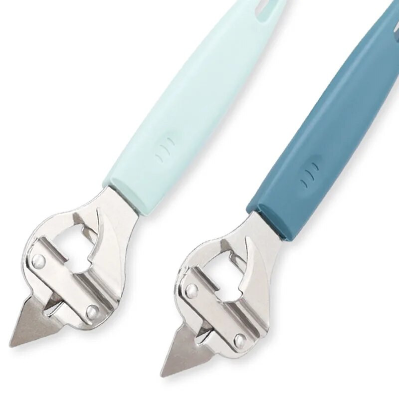 Nerūdijančio plieno alaus butelių atidarytuvas- atidarytuvas maistui skardinių butelių kamštelis Virtuvės prietaisai Alaus skardinių butelių atidarytuvai 3 viename atidarytuvai