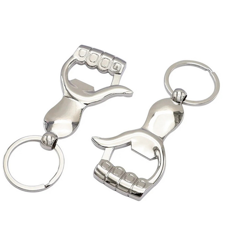 Tõstetud pöidlasõrmega ülestõstetud metallist võtmehoidja ripats nagu julgustage ennast võtmehoidja võtmehoidja pöidla pudeliavaja kingitus