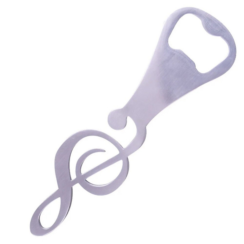 1 vnt Kūrybinės muzikos atidarytuvas nerūdijančio plieno alaus butelių atidarytuvas Daugiafunkcis skardinių atidarytuvas Nešiojamas užrašų skardinių atidarytuvas Virtuvės įrankiai