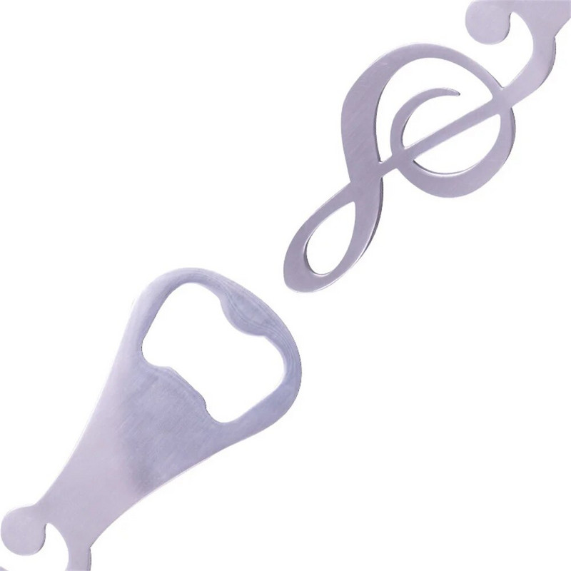 1 vnt Kūrybinės muzikos atidarytuvas nerūdijančio plieno alaus butelių atidarytuvas Daugiafunkcis skardinių atidarytuvas Nešiojamas užrašų skardinių atidarytuvas Virtuvės įrankiai