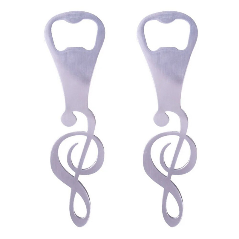 1 vnt Kūrybinės muzikos atidarytuvas nerūdijančio plieno alaus butelių atidarytuvas Daugiafunkcis skardinių atidarytuvas Nešiojamas užrašų skardinių atidarytuvas Virtuvės įrankiai