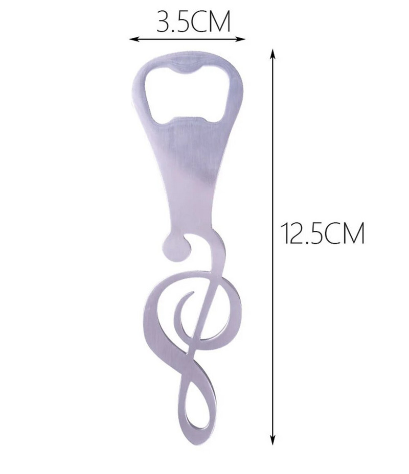 1 vnt Kūrybinės muzikos atidarytuvas nerūdijančio plieno alaus butelių atidarytuvas Daugiafunkcis skardinių atidarytuvas Nešiojamas užrašų skardinių atidarytuvas Virtuvės įrankiai