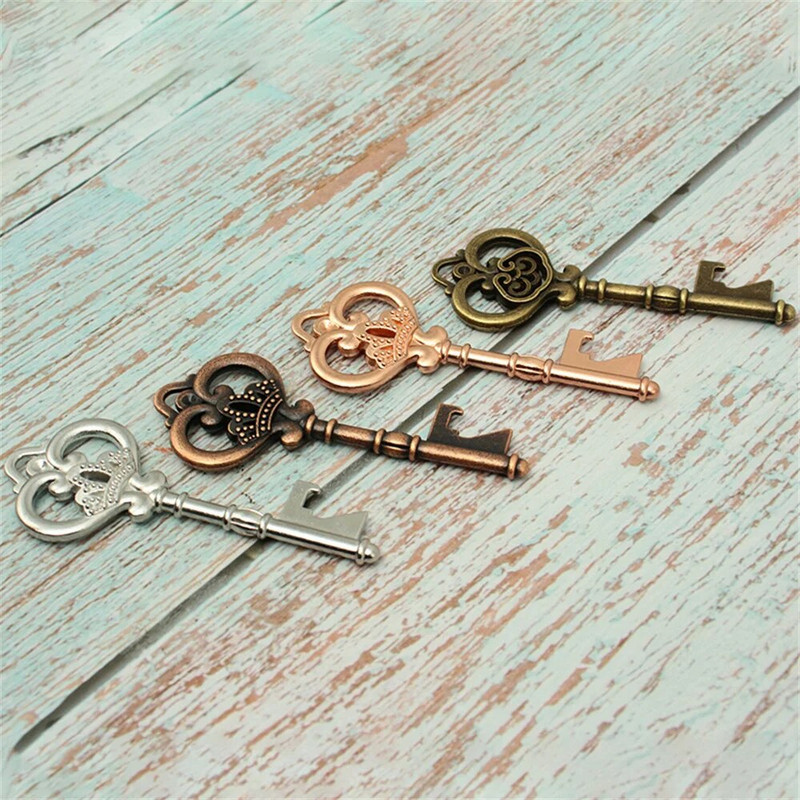 1 vnt Metalinis alaus butelio atidarytuvas Vestuvių dovana su gėrimų atidarytuvais raktų pakabukai Vestuvių vakarėlio dekoravimo reikmenys Suvenyras svečiams