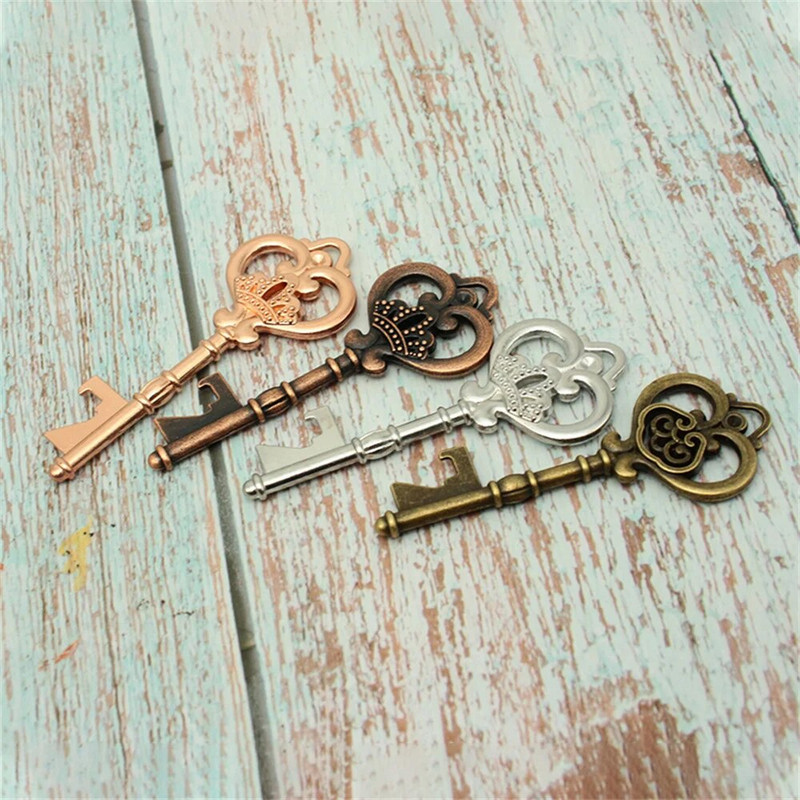 1 vnt Metalinis alaus butelio atidarytuvas Vestuvių dovana su gėrimų atidarytuvais raktų pakabukai Vestuvių vakarėlio dekoravimo reikmenys Suvenyras svečiams