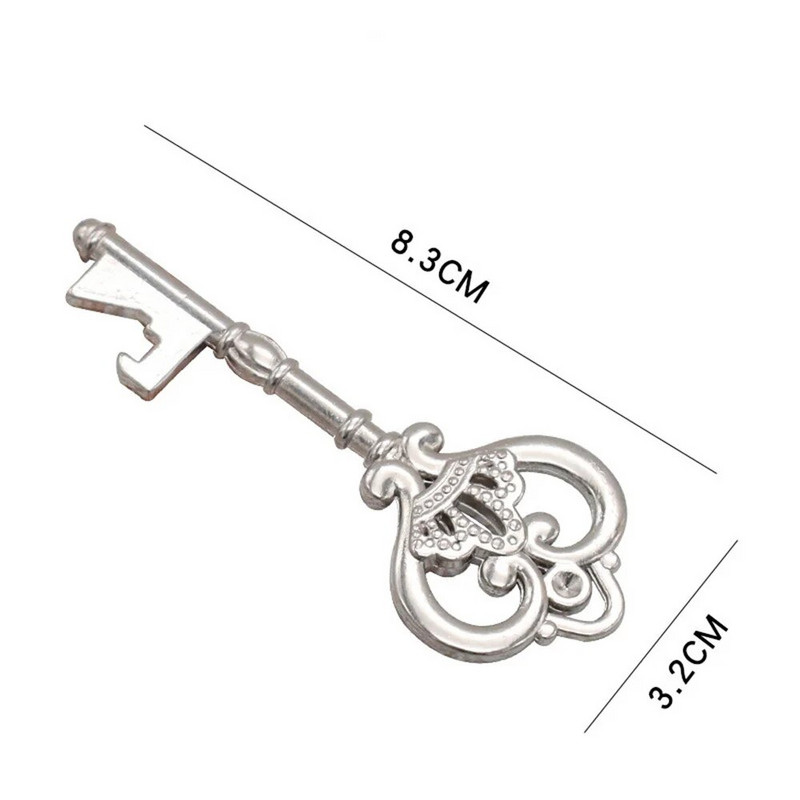 1 vnt Metalinis alaus butelio atidarytuvas Vestuvių dovana su gėrimų atidarytuvais raktų pakabukai Vestuvių vakarėlio dekoravimo reikmenys Suvenyras svečiams