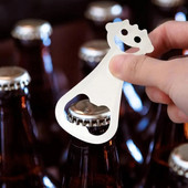 Plokščiasis butelių atidarytuvas "Smile Face" alaus butelių atidarytuvas Nešiojamas didelio našumo mielas plokščias butelių atidarytuvas "Bay Bar" vyno butelio kamštinis varžtas