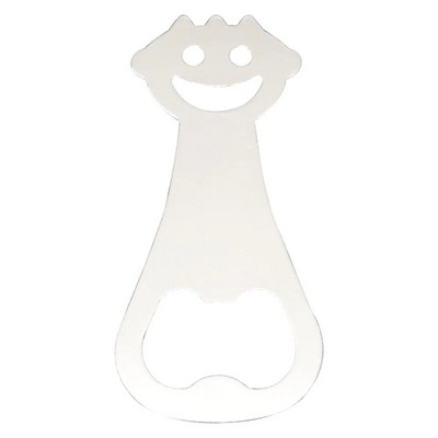 Plokščiasis butelių atidarytuvas "Smile Face" alaus butelių atidarytuvas Nešiojamas didelio našumo mielas plokščias butelių atidarytuvas "Bay Bar" vyno butelio kamštinis varžtas