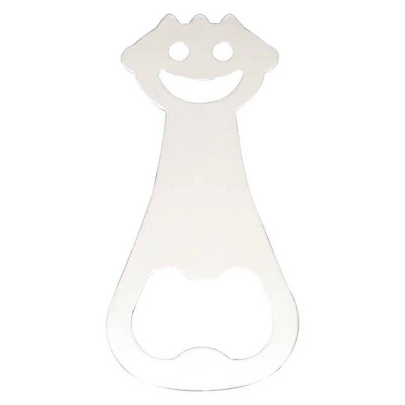 Plokščiasis butelių atidarytuvas "Smile Face" alaus butelių atidarytuvas Nešiojamas didelio našumo mielas plokščias butelių atidarytuvas "Bay Bar" vyno butelio kamštinis varžtas