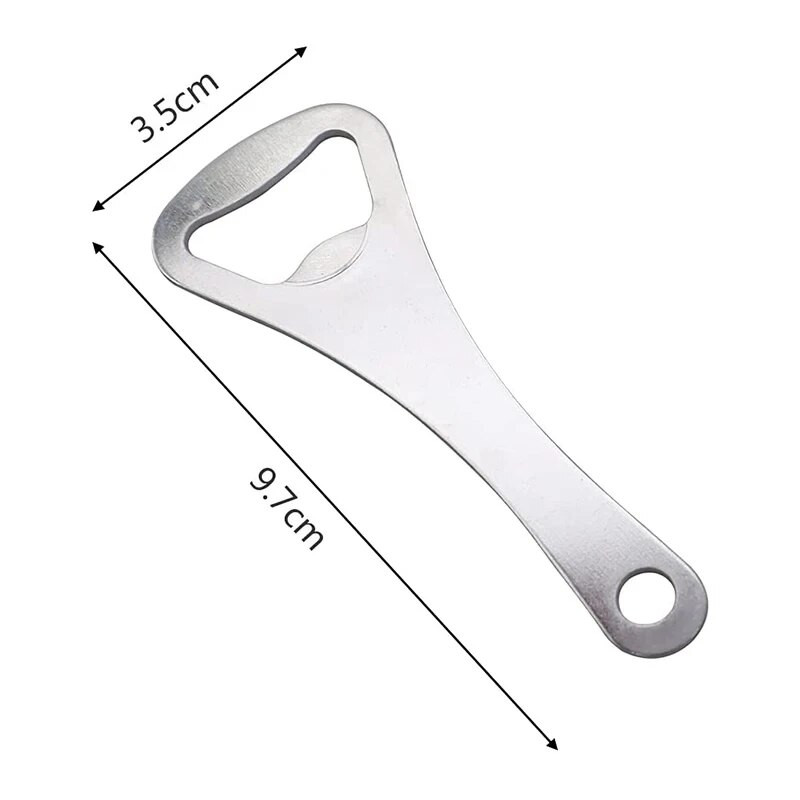 3 vnt / maišelis viso plieno skaidrios spalvos alaus butelių atidarytuvas gėrimų butelių atidarytuvas alaus vairuotojas barmenas butelių atidarytuvas