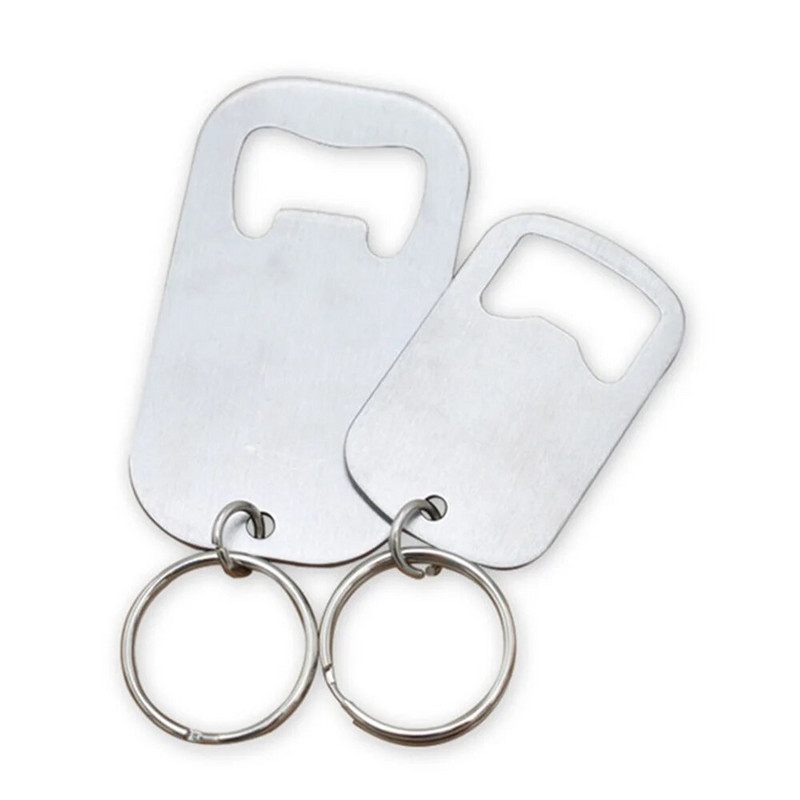 Nešiojamas Creative nerūdijančio plieno butelių atidarytuvas Raktų pakabukas gazuotų gėrimų starteris Nešiojami butelių atidarytuvai Metalinis raktų pakabukas