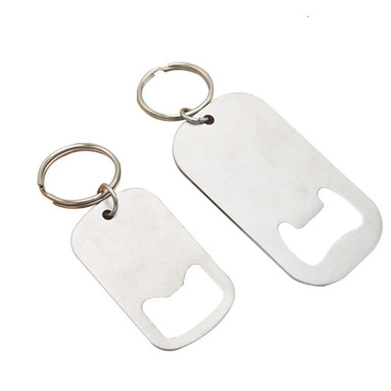 Nešiojamas Creative nerūdijančio plieno butelių atidarytuvas Raktų pakabukas gazuotų gėrimų starteris Nešiojami butelių atidarytuvai Metalinis raktų pakabukas