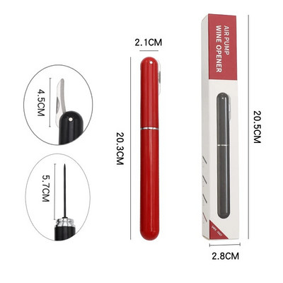 Αντλία αέρα ράβδου τιρμπουσόν Κενό τιρμπουσόν Cork Extractor Μπάρα Εργαλεία Κουζίνας Αξεσουάρ τρυπάνι τιρμπουσόν Μπάρες σπιτιού