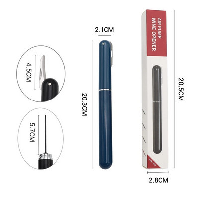 Αντλία αέρα ράβδου τιρμπουσόν Κενό τιρμπουσόν Cork Extractor Μπάρα Εργαλεία Κουζίνας Αξεσουάρ τρυπάνι τιρμπουσόν Μπάρες σπιτιού