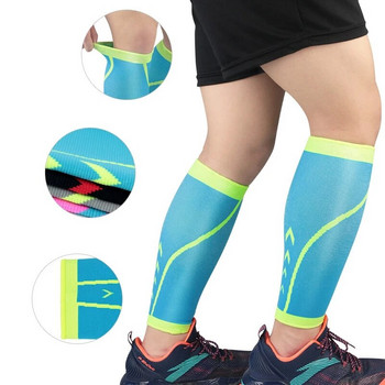 1 ζεύγος Nylon μανίκια ποδιών συμπίεσης γάμπας για άντρες Γυναικεία γυμναστική για τρέξιμο Leg Warmer Shin Guard Sport Protector