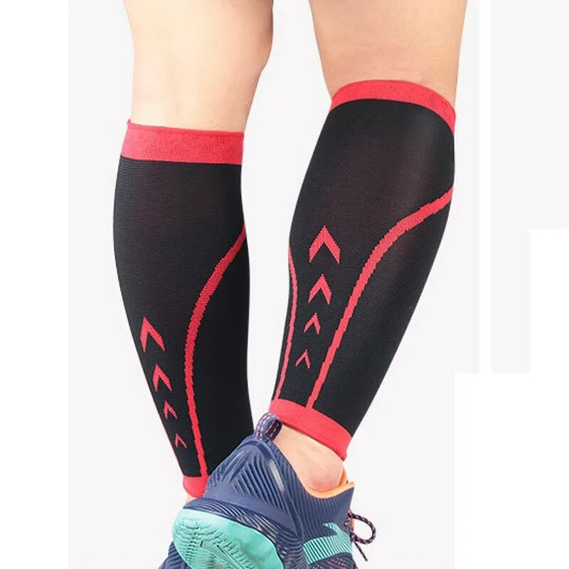 1 paar nailonist säärekompressioonvarrukaid meestele, naistele mõeldud jooksuvarustuse jalasoojendaja säärekaitse spordikaitse tarvik